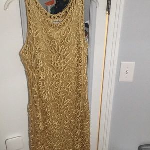 Gold Colored Evening Dress